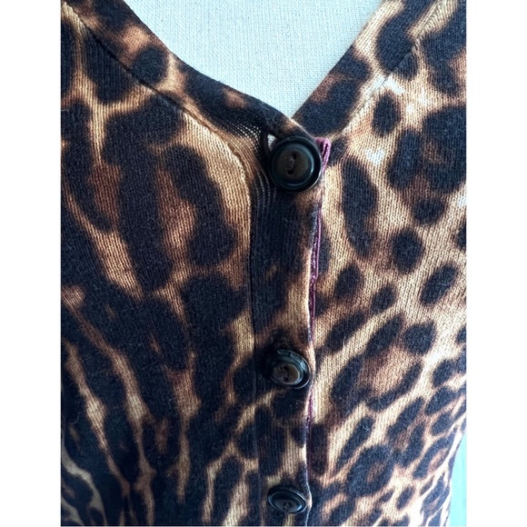 NWT Lucky Brand XS Cheetah/Leopard Print Button-down Shirt - Picture 3 of 5